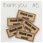 #5 thank you シール サンキューシール オリジナル オーダーシール