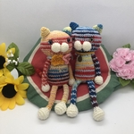 あみぐるみのねこちゃん ❤️ラブラブな2人はいつも一緒です。
