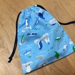 ペンギン🐧・巾着袋(コップ袋)