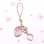 桜ドロップのストラップ✴︎.☆