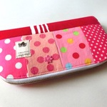 Sale!ピンクパッチ♪ラウンドファスナー長財布♪
