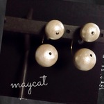 two Perl earring