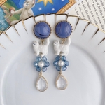 gomesu ANIMAL blue ピアス/イヤリング