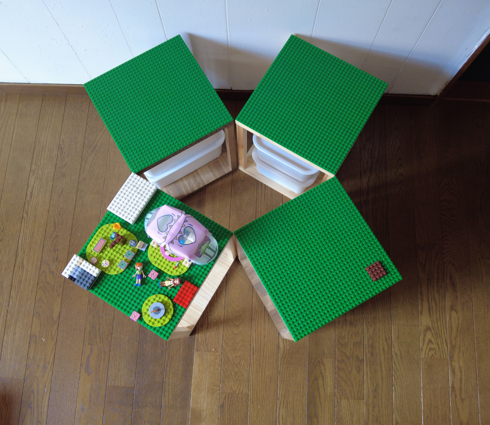 73.Lego Table レゴテーブル/サイドテーブル/プレイテーブル/おもちゃ