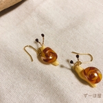 カタツムリピアス⭐︎茶
