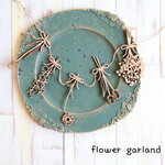 木製 お花のガーランド  5種類セット お誕生日 インテリア に♡flowerGarland