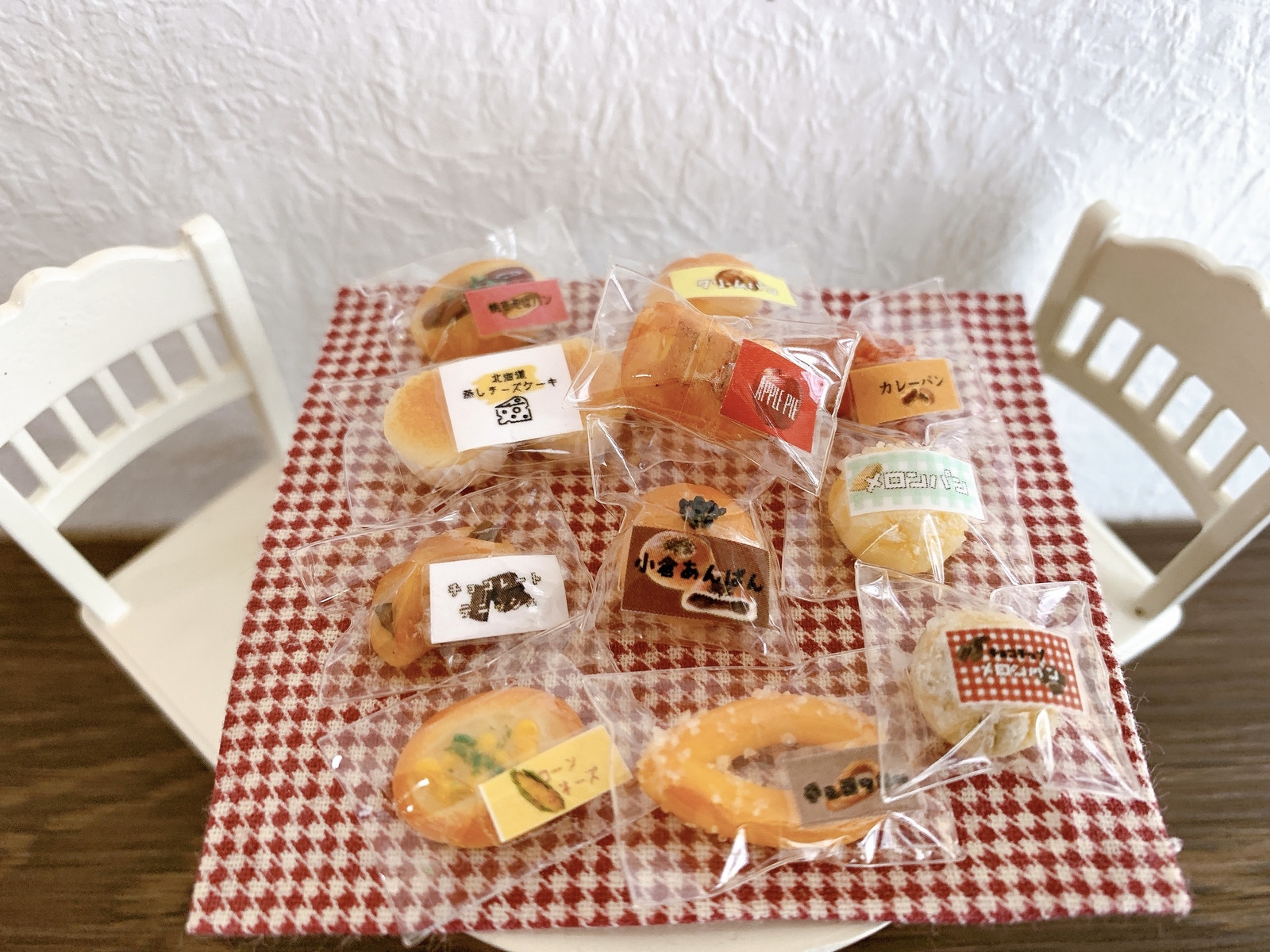 ミニチュア フェイクフード コンビニ パンセット - ♡Oimo miniature