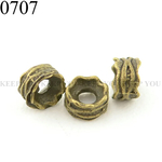 BC-0707  50個 ブロンズカラー アンティーク ロンデル スペーサー パワーストーン ブレスレット ハンドメイド パーツ　アクセサリー　作品づくり　ヴィンテージ調　天然石と相性抜群