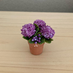 紫陽花　ミニテラコッタ鉢4   ミニチュア