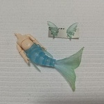 人魚素体 空ラムネクリア/ホワイティ #オビツ11 サイズ