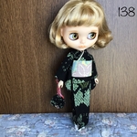 No.138 アイシードール　ネオブライス　りかちゃん浴衣　有松しぼり　黒