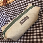 ◇専用オーダー品◇でっぷりペンケース（（ナチュラルサンドベージュ/マッチャ）