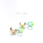 Moon＊氷ガラスピアス