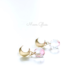 Moon＊氷ガラスピアス