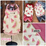 ★オーダー★ピンク★スイカ柄タンクトップ🍉 犬服