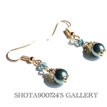 ［再販］貴婦人ピアス／イヤリング〜モスグリーンの午後〜