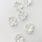  【6pcs  auroraclear #50-14】フラワークリアパーツ
