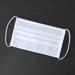 ✨極薄✫一枚仕立て！さらしの２WAYプリーツマスク✨インナーマスク＊ノーズワイヤー入り＊夏用マスク＊シンプル＊無地＊白