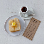 ミニチュア　喫茶店のモーニングセット(メニュー付)