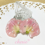 本物のお花 スイートピー バレッタ