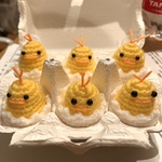 編みぐるみ　ひよこ　ピヨ太　黄色　殻