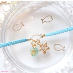 【限定★】夏バージョン◆ゆらゆらハートのあみあみブレス