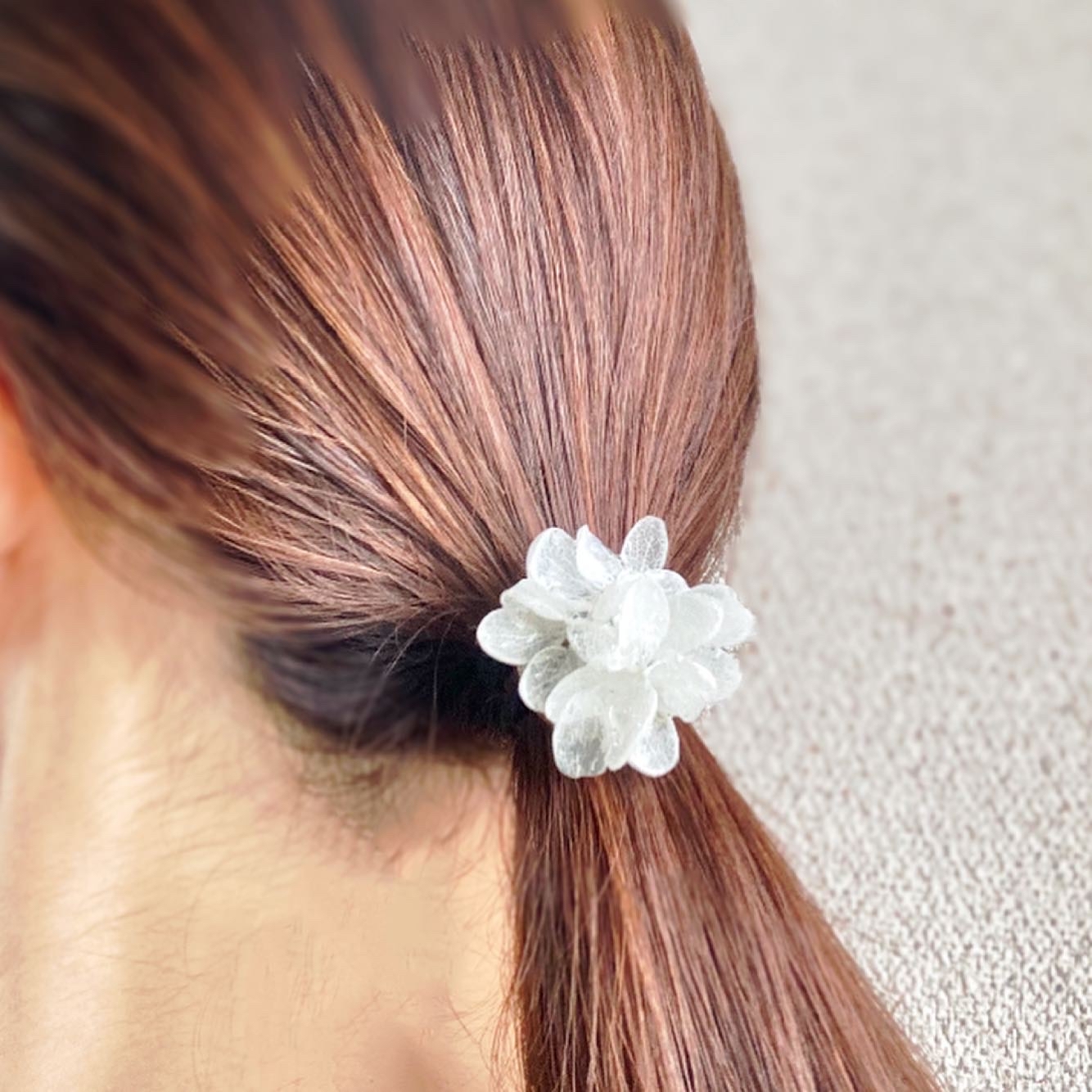 レジン紫陽花ヘアゴム☆プリザーブド使用 - Kafuu_Coco_Style・カフー