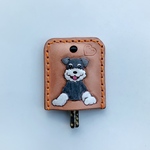 ミニチュア・シュナウザー　Miniature・Schnauzer 犬種別 キーカバー キーケース レザークラフト 本革 