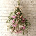 ユーカリとフィラフラワーのスワッグ(35cm)