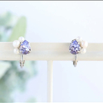  ラベンダー イヤリング ピアス 