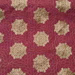 (c800)レトロ ベージュゴールド 刺繍 花柄 リネン麻 上質 レース生地 刺繍生地 紅  綿レース レトロ生地 花柄