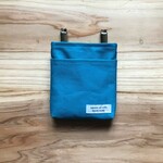 シンプルかっこいい！フタなし移動ポケット　マルチポケット　付けポケット　無地　帆布　ターコイズブルー