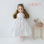  ⚠︎訳あり商品⚠︎ティアードワンピース(ブルードット)