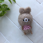 ぽわんとしたお顔のうさちゃん＊Doll用サイズ♡ピンク