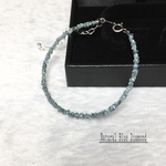 天然ブルーダイアモンド原石-#cd03〔天然保証鑑別書付属〕Sarsa Parilla Jewel〜