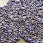 ✳︎送料無料✳︎ パイナップル編み 薄紫 クロス
