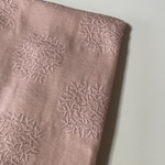 ダブルガーゼ　刺繍生地サーモンピンク