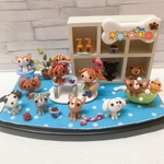 ruu様オーダー作品☆ミニチュア　樹脂粘土　ドッグサロン　わんちゃん　粘土細工