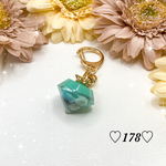 ラリマー　レジン　キーホルダー