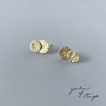 「小菊」𖣂𖣂 真鍮ピアス コロコロピアス ２連