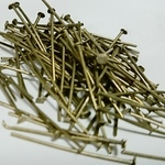 【再入荷】【値下げ】ハンドメイド材料* 金古美＊アンティークゴールド【Tピン】22～28mm、300個入り