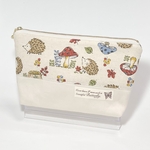 ハリネズミ柄ポーチ