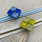 【ゲリラ企画】3529真田紐＆ガラスタイル帯留めセット　2セット