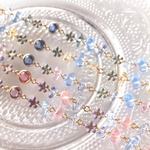 チェコさざれのお花ブレスレット