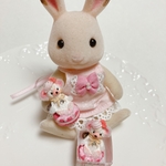 ふわふわマカロンちゃん　macaron♡teddy bear ミニチュア　miniature 