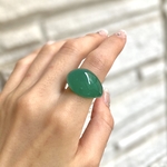 翡翠 ガラス リング glass ring