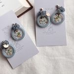 Blue White flower