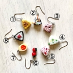 ⌘ ミニチュア おにぎりとミニトマトと煮卵 ⌘ ピアス