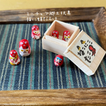 ふくもの箱「猫にたこだらけ」★ミニチュア郷土玩具★
