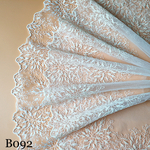 B092チュールレース DIY 手芸用 縁飾り パイピングテープ レース 花柄 手作り 生地 ハンドメイド 単位4m